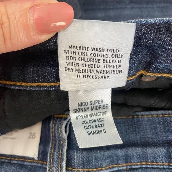 Hudson Jeans Womens 26 Blue Ankle Skinny Ladies Midrise Nico Stretch Denim Pants - Picture 4 of 9